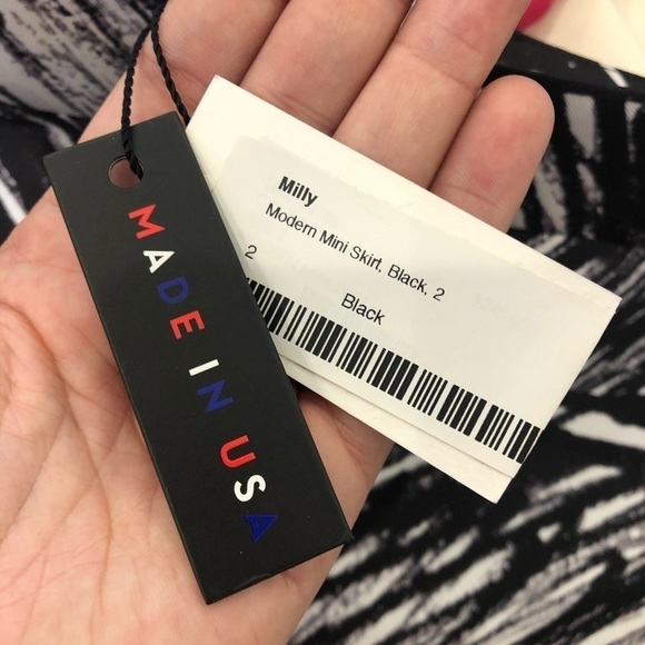 Milly Scribble Print Modern Mini Skirt - Picture 10 of 12